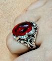 MOST TRENDING TURKISH DESIGN TITANIUM BLUE STONE RING FOR MEN WITH HISTORICAL DESIG MENS Wedding ring. 