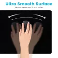 Full black mouse pad large 90x40 cm thick 2 mm gaming pad suitable for computer. 