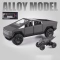 1:24 Scale Cybertruck Model Toy Pull Back Pick-Up Truck with Sound and Light. 