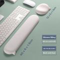 Chat Bubble Silicone Wrist Guard Mouse Pad, Palm Rest Wrist Guard Pad, Solid Color, Suitable for Office and Home Use.