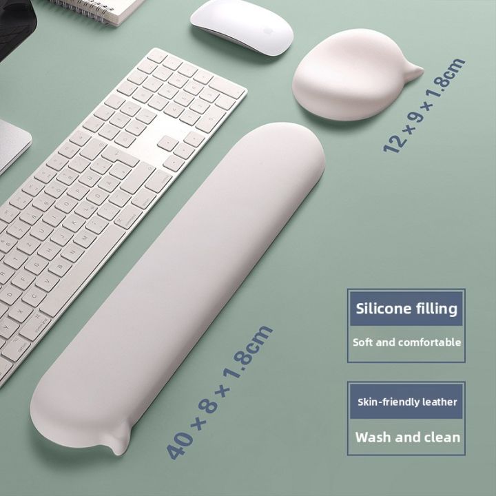 Chat Bubble Silicone Wrist Guard Mouse Pad, Palm Rest Wrist Guard Pad, Solid Color, Suitable for Office and Home Use