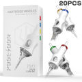 20Pcs Tattoo Needles POSEIDON V6 PRO MAX Tattoo Cartridge Needles New Disposable Safty Permanent Makeup Tattoo Needles Kit.