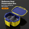 Multifunctional Insulated Breathable Moisture-Retaining Portable Fishing Bait Box for Earthworms Live Lures Hooks Fishing Tackle. 