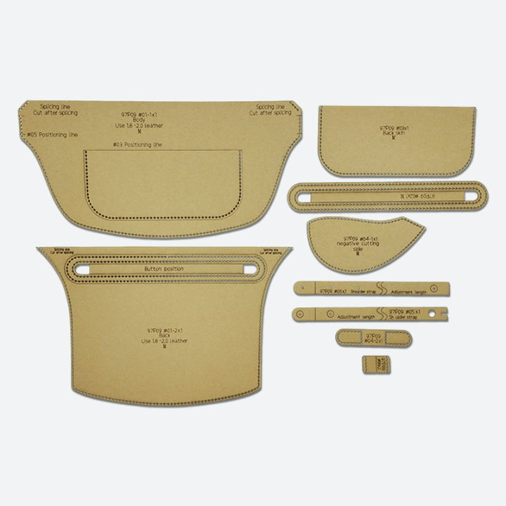 YOMDID%209PCS%20Handmade%20Leather%20Chest%20Bag%20Crossbody%20Backpack%20Making%20Sewing%20Pattern%20Kraft%20Template%20DIY%20Purse%20Making%20Kraft%20Stencil%20-%20Image%207
