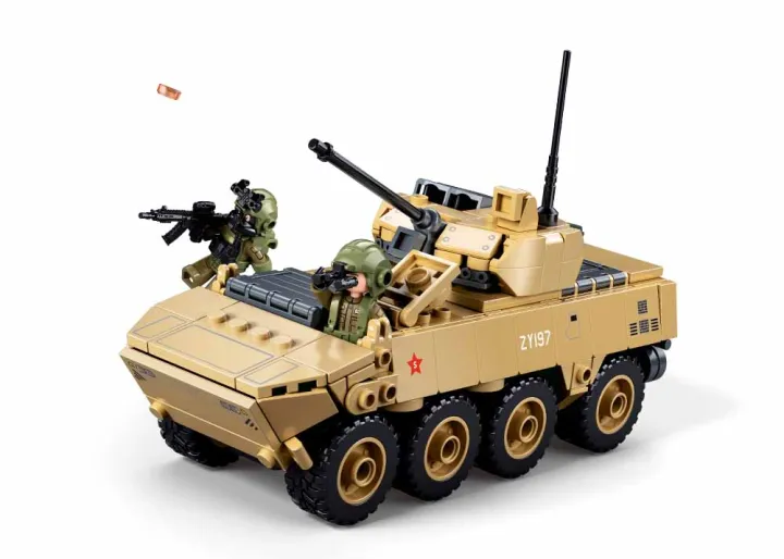 ZBL-19S%20Wheeled%20Infantry%20Fighting%20Vehicle%20Building%20Blocks%20Set1:44%20Scale%20%20Armored%20Vehicle%20Bricks%20Toy%20with%202%20figures%20-%20Image%206