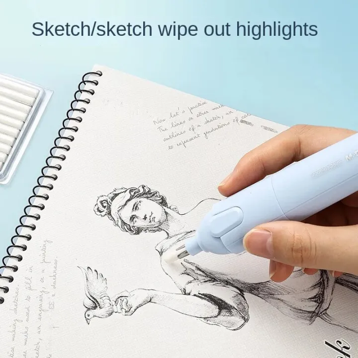 M&G%20Stationery%20Electric%20Eraser,%20Automatic%20Eraser%20For%20Sketching,%20Art%20and%20Painting,%20Including%2010%20Eraser%20Refills%20-%20Image%204