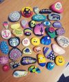 painted stone's. 