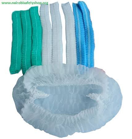 Disposable Hair Net Cap for Chef Pack of 100 Pcs , 3 Colour Available Blue/Green/White