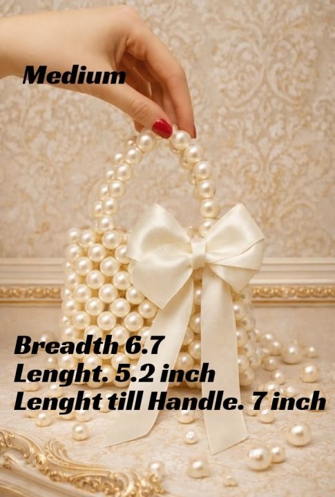 Elegant%20Mini%20Handmade%20Pearl%20Bag%20With%20Ribbon%20Bow%20%E2%80%93%20Versatile%20Design%20for%20Crossbody%20and%20Shoulder%20Carry%20-%20Wedding%20Clutch%20-%20Image%209