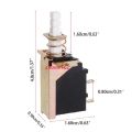 SPST Push Button Power 2Pin Latching Switch 220V 2/8A. 