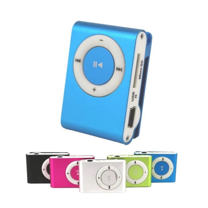 Shuffle Mini MP3 Player, Portable Music Player with SD Card Slot, Hands-free, Pocket Clip