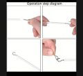 5 Meter Curtain Spring Wire with Free Hooks - Durable, Easy to Install, for Home Decor. 
