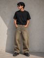 Baggy Full Length  Jeans Pant For Men| Loose Baggy Black Pant For Men. 