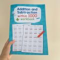 Addition And Subtraction Within 1000 Maths Workbook Primary School Training Book Arithmetic Competition Teaching Aids Montessori. 