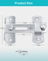 Stainless Steel Hasp Latch Lock Sliding Door for Window Cabinet Fitting Room Accessorries. 