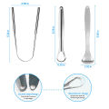 Premium 1pcs/3pcs Metal Tongue Scraper Cleaner for Adults & Kids, Portable Stainless Steel Tongue Scrapers Brushes for Removing. 