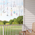 Hanging Crystal Pendant Garden DIY Suncatcher Kits Wind Chimes Rainbow Prism Crystal Chain Home Decorations Garden Sunny Catcher.