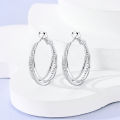 925 Sterling Silver Earring For Woman Pendientes Original Hoop Earring Star Cherry Heart Fashion Jewelry.