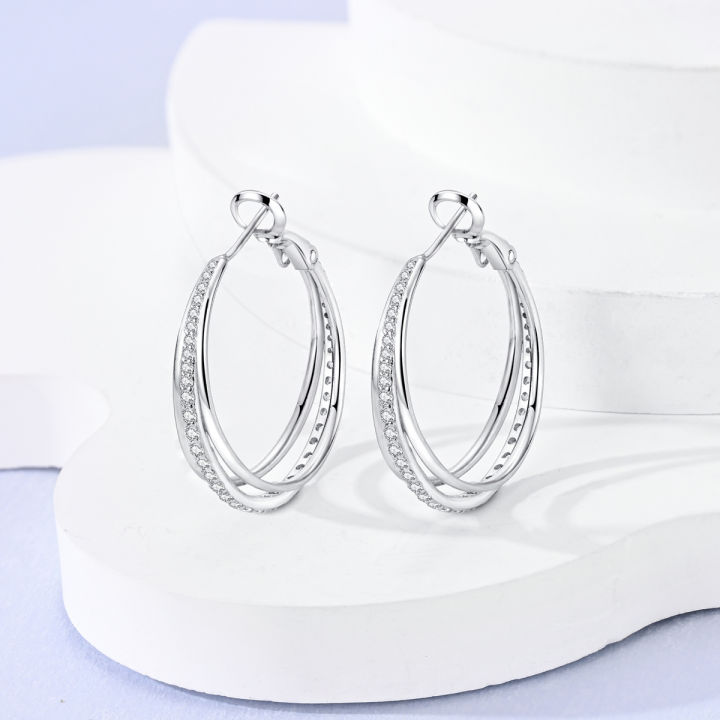 925%20Sterling%20Silver%20Earring%20For%20Woman%20Pendientes%20Original%20Hoop%20Earring%20Star%20Cherry%20Heart%20Fashion%20Jewelry%20-%20Image%203