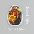 Automatic inflatable grenade small explosive bag novel prank toy self exploding grenade model parody. 