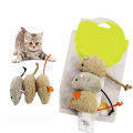 3pcs/set Funny Cat Toy Plush Simulation Mouse Toy Interactive Bite Resistance Plush Mouse Cat Scratch Mouse Toy For Kitten. 