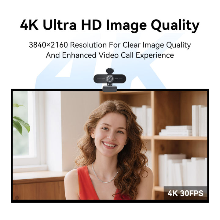 EMEET%204K/1080P%20Webcam%20for%20PC/Computer%20PDAF%20Auto%20Focus%20Video%20Camera%20With%20Dual%20Mics%20Web%20Camera%20Works%20for%20Zoom/Teams%20-%20Image%202