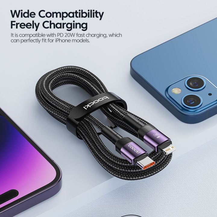 Toocki%20PD%2027W%20USB%20C%20To%20iP%20Cable%20For%20iPhone%2014%2013%2012%2011%20Pro%20XS%20Type%20C%20To%20Lightning%20Cable%20Data%20Wire%20Fast%20Charging%20Phone%20Data%20Wire%20-%20Image%203