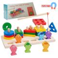 Montessori Wooden Kindergarden Magnetic Fishing Sets Stacking & Sorting Toy. 