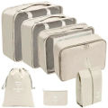 7/8/9/10 Pcs Set Travel Organizer Storage Bags Suitcase Packing Cubes Set Cases Portable Luggage Clothes Shoe Tidy Pouch Folding. 