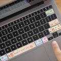 1PCS Cute Bear Pattern Cute Cat Pattern Laptop Partial Keyboard Skin Stickers. 