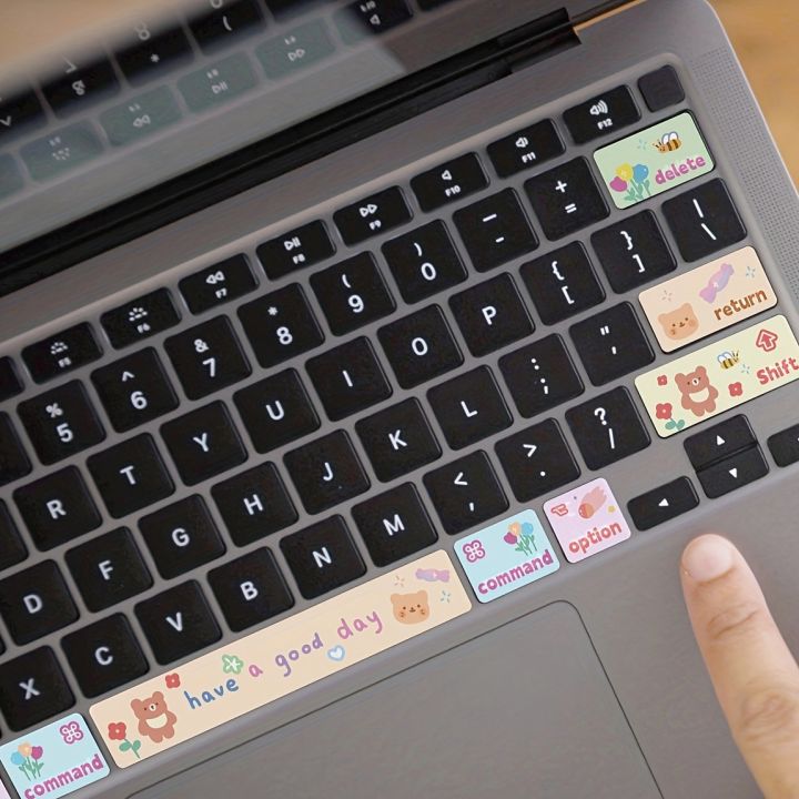 1PCS%20Cute%20Bear%20Pattern%20Cute%20Cat%20Pattern%20Laptop%20Partial%20Keyboard%20Skin%20Stickers%20-%20Image%205