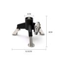 Camping Gas Stove Adapter Connector Portable Folding Tank Tripod Stand Stainless Steel Outdoor Hiking Backpacking Cooking Gear.