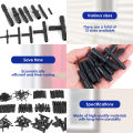 128Pcs Vacuum Connector Assortment nylon Hose Joiner Tee Water Spray Pipe Joints Automotive Vacuum Tubing Connector for Car. 