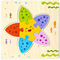 Baby Wooden 3D Puzzles Tangram Shapes Learning Educational Cartoon Animal Intelligence Jigsaw Toys For Children . 