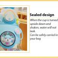 Cute Rabbit Water Bottle With Straw Leak Proof Bpa free. 
