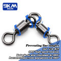 3 Way Swivels Fishing Crossline Swivel Saltwater 25~100Pcs Fishing Lures Ring Chain Connector Freshwater Trolling Catfish Rig.