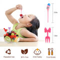32Pcs Food Picks for Kids Children Cute Cartoon Snack Fruit Forks Reusable Mini Cake Dessert Toothpick Lunch Box Accessories.