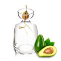 Two-piece Avocado Seed Starter Vase - Grow Your Own Avocado Tree Unique Glass Planting Pot for Gardening Lovers Start Your Green.