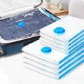 1PC Transparent Border Vacuum Bag For Clothes Storage Bag Home Organizer Compressed Seal Travel Saving Bag. 