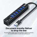 USB 2.0 Multi Ports High Speed 3 6 Port Hub USB Splitter Multiple Extender TF SD Card Reader Adapter Expander for Laptop PC. 