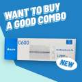 wireless keyboard and mouse anxin C600 white keyboard and mouse compact ergonomic wireless 2.4GHz combo pack. 