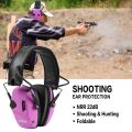 ZOHAN Electronic Safety Ear Muffs Shooting Hearing Protection Automatic Noise Reduction earmuff Anti-noise headphone for Hunting.