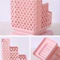 Top Quality Office Organizer ( Height 6 inch Width 3 inch Length 4 Inch ) Desktop Pen Storage Box Pencil Brush Pot Pen Holder Makeup Brush Plastic Container Desk Organizer. 