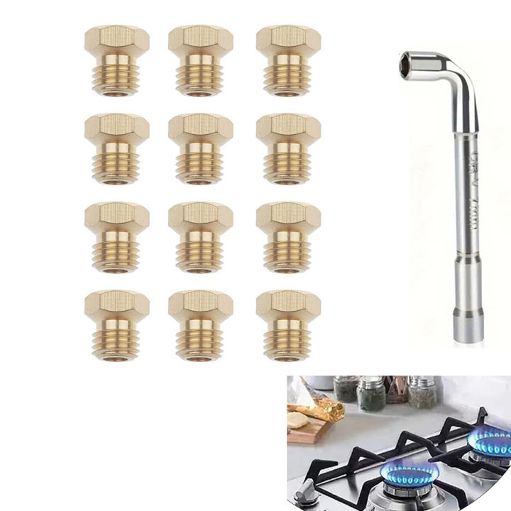 Brass%20Nozzle%20Set%2012PCS%20for%20Gas%20Stove%20Conversion%20Natural%20Gas%20G25%20Cooktops%200.5/0.7/0.8/0.9/0.95/1.1mm%20With%20Sleeve%20-%20Image%202