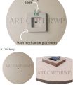 mdf clock base (16x16) |clock mdf base for resin art |10 mm thickness  with back hook and mechanism space .. 