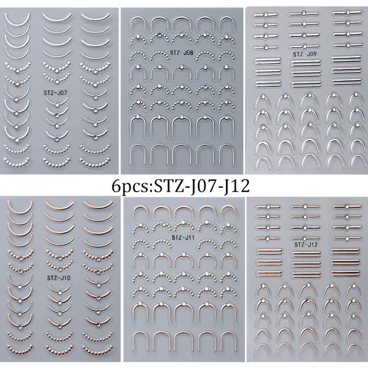 French%20Line%20With%20Rhinestones%20Nail%20Art%20Stickers%20Stripes%20Wave%20Metallic%20Relief%20Curve%20Japanese%20Design%20Nail%20Art%20Decals%20Manicure%20Decor%20-%20Image%207