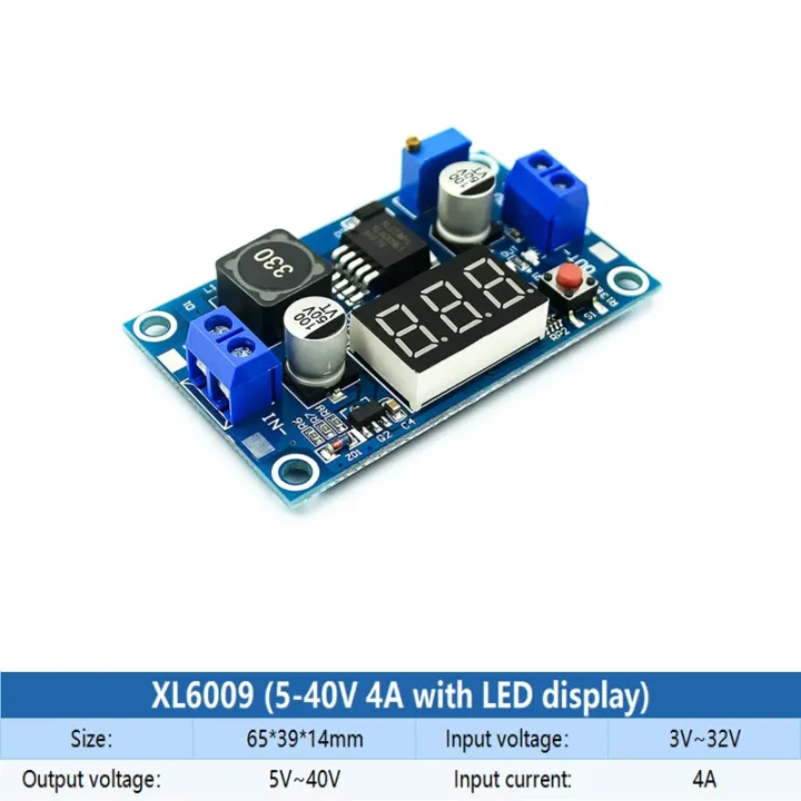 1PCS%20XL6009%20Boost%20Module%20DC-DC%20Boost%20Converter%20Step%20Up%20Output%20Adjustable%20Power%20Supply%20Module%20Super%20LM2577%20with%20Display%20-%20Image%204