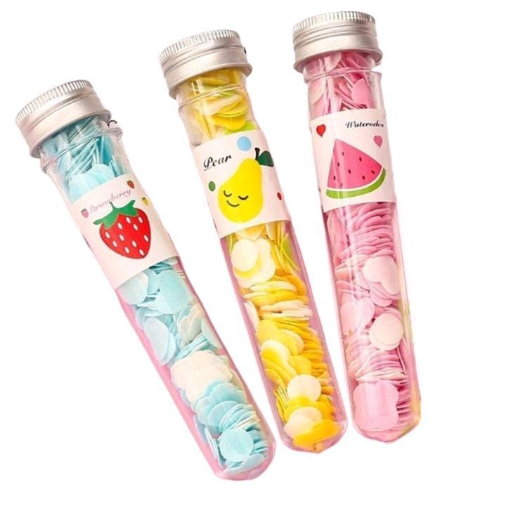 Exceart Portable Soap Paper Sheets Disposable Hand Washing Bath Toiletry Paper Soap Petals Soap Flakes with Storage Tube for Home Travel Camping Hiking