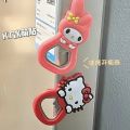 Sanrio Anime Bottle Opener Hello Kitty My Melody Soft Silicone Cute Beverage Beer Opener Magnetic Portable Refrigerator Magnet. 