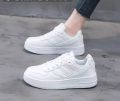 Girls White Sneakers - white. 